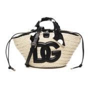 Dolce & Gabbana Stilig Straw Bag för Kvinnor Beige, Dam