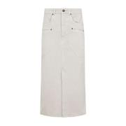 Isabel Marant Neutral Bomullskjol White, Dam