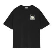 Rhude Svart bomulls-t-shirt med rund hals Black, Herr