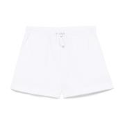 Moschino Vita Denim Shorts White, Dam