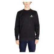 Aquascutum Bomull Herr Sweatshirt Kollektion Black, Herr