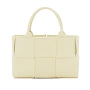 Bottega Veneta Mini Toteväska med Intrecciato-väv Yellow, Dam