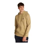 Tommy Jeans Logotyp Bomull Hoodie - Les Beiges Beige, Herr