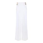 Max Mara Vita Byxor för Kvinnor White, Dam