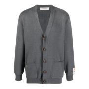 Golden Goose Logo Back Cardigan Gray, Herr