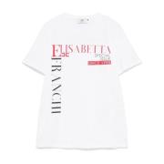 Elisabetta Franchi Snygg T-shirts och Polos Kollektion White, Dam