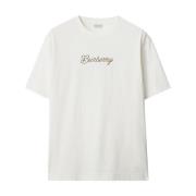 Burberry Vita Crew Neck T-shirts och Polos White, Herr