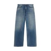 Palm Angels Jeans med Stil Blue, Herr