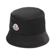 Moncler Svart Hatt med Rund Krona Black, Dam