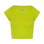 Jean Paul Gaultier Lime Boat Neck Tee Green, Dam