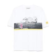 Iceberg Vit Crew Neck Logo Patch T-shirts White, Herr