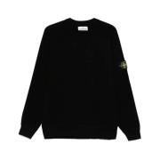 Stone Island Svarta Tröjor för Män Black, Herr