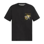 Versace Jeans Couture T-shirt med ficka Black, Herr