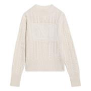 Max Mara Rundhalsad Topp White, Dam