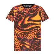 Versace Jeans Couture T-shirt med tryck Orange, Herr