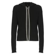 Rick Owens Ribbad Hoodie Black, Herr