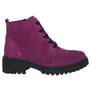 Waldläufer Bred passform ankelboot - Lila Purple, Dam