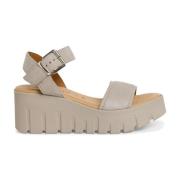 Tamaris Beige Mocka Platta Sandaler Beige, Dam