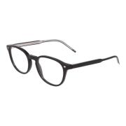 Armani Elegant rund båge glasögon Black, Unisex