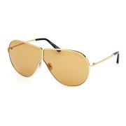 Tom Ford Guld/Gul Solglasögon Ft1158 Yellow, Unisex