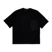 Krakatau Oversize Falcon Bomull T-shirt Black, Herr