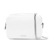 Michael Kors Vit Axelväska Elegant Stil White, Dam