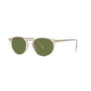 Oliver Peoples Riley SUN Solglasögon Buff/Green Green, Unisex