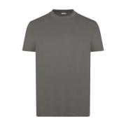 Malo Mörk Sand T-shirt med Crew Neck Gray, Herr