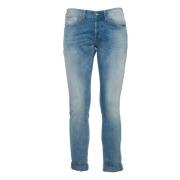 Dondup Slim Fit Blå Denim Jeans Blue, Herr