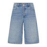 MOS MOSH Denim Shorts & Knickers Ljusblå Blue, Dam