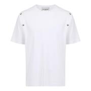 Iceberg Vit regular fit T-shirt i interlock-tyg White, Herr