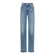 Iceberg 5-ficka rakbensbyxor i indigo denim Blue, Dam