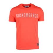 Bikkembergs Bomull Spandex T-shirt Red, Herr