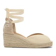 Castañer Skor MED 7 CM Klack Beige, Dam