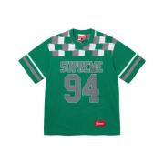 Supreme Grön Patchwork Yoke T-shirt Green, Herr