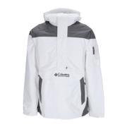 Columbia Vit Anorak Pullover Jacka med Hög Hals White, Herr