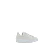 Alexander McQueen Platform Läder Sneakers White, Dam