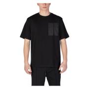 Antony Morato Svart Bomull Rund Hals T-shirt Black, Herr