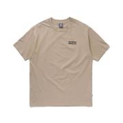 New Balance Beige Bomull Crew Neck Tee Beige, Herr