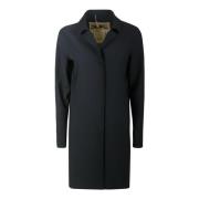 Herno Single-Breasted Coat Black, Dam