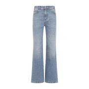 Chloé Blå Slitna Boyfriend Jeans Blue, Dam