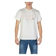 Replay Vit T-shirt med grafiskt tryck i bomull White, Herr