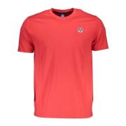 North Sails Röd Rundhals T-shirt Red, Herr