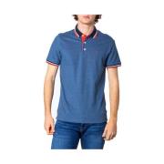 Jack & Jones Blå Polo Skjorta för Vår/Sommar Blue, Herr