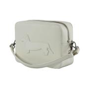 Harmont & Blaine Dachshund läder crossbody väska White, Dam