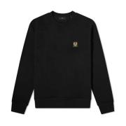 Belstaff Klassisk svart logotyp sweatshirt Black, Herr