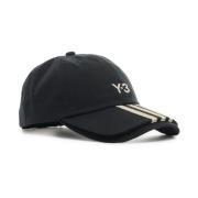 Y-3 Svart 3S Cap Mössa Black, Unisex