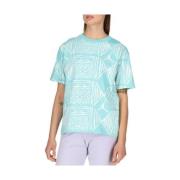 Jordan Geometriskt Tryck Klassisk T-shirt Blue, Dam