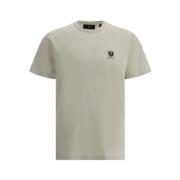 Belstaff Ikonisk Monogram Patch T-shirt Beige, Herr