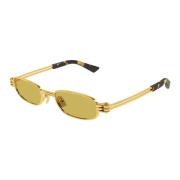 Bottega Veneta Bv1381S 002 Sunglasses Yellow, Unisex